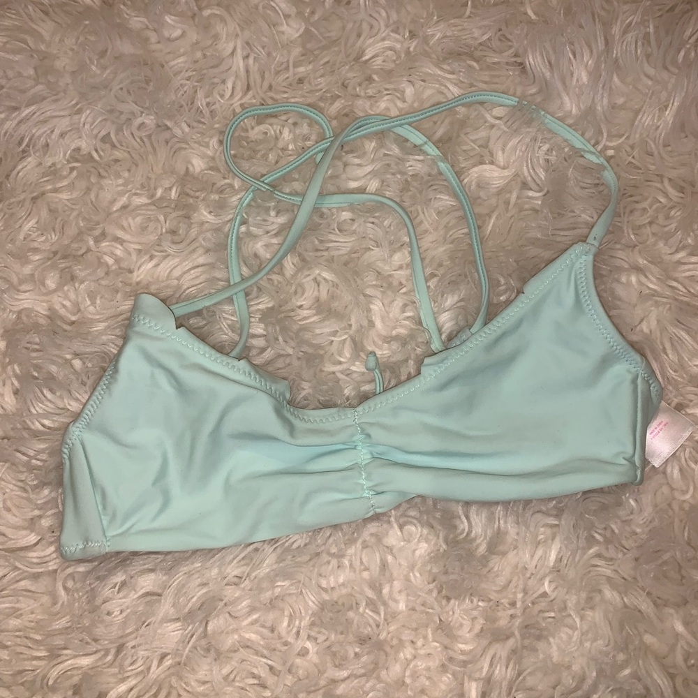 Seafoam green Victoria’s Secret Pink swim top